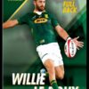 Willie le Roux - Springbok Rugby Poster with Black Frame