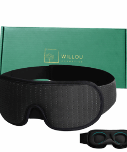 Willou Memory Foam 3D Eye Sleeping Mask Block Out / Blackout Eyemask - Black