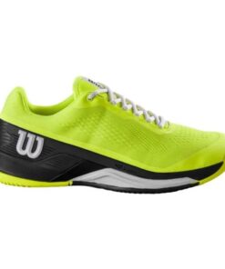 Wilson Rush Pro 4.0 (Safety Yellow/Black/White) Tennis Shoes - UK 10