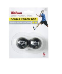 Wilson Ultra Double Yellow Squash Ball - 2 Pack