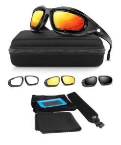 Windproof Polarized CS Military Goggles Sports Sunglasses Kit