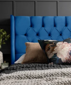 Winston Double Headboard, Blue