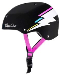Wipeout Wipeout Helmet - New - Black Bolt - M