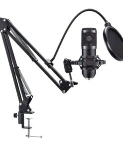 Wired Condenser Microphone With Advanced Chipset - Black