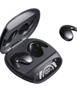 Wireless Earbuds With LED Digital Display & Noise Cancellation - Black