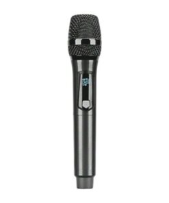 Wireless Handheld Dynamic Microphone With LED Display - Black
