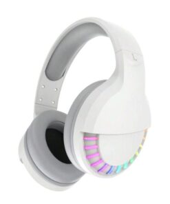 Wireless HD Stereo Sound Headphones With Breathing LED Light - White