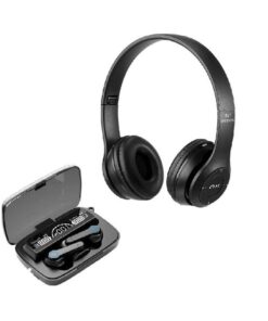 Wireless Headphone & Earbuds Combo