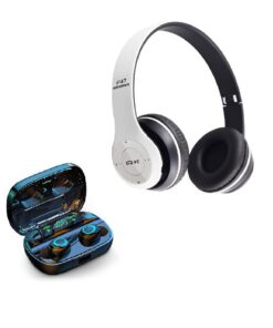 Wireless Headphones & Earbuds Combo