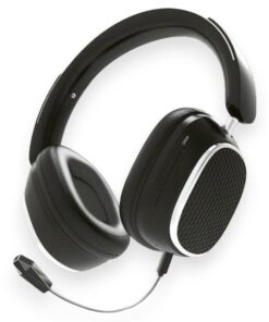 Wireless Headphones with Detachable Noise Cancelling Microphone - Black