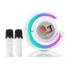 Wireless Light Show Bluetooth Speaker With 2 Wireless Microphones