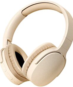 Wireless Over Ear - Headphones - P2961 - with 6d Shocking Bass - Beige