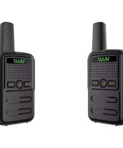 WLN Slimline Professional Two Way Radio / Walkie Talkie 2 Pack - 16 Channel