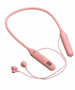 Wolulu AS-51261 Wireless Bluetooth Neck Sports Earphone - Pink