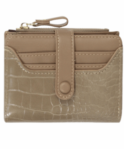 Woman Stone Style Card Holder Wallet - camel