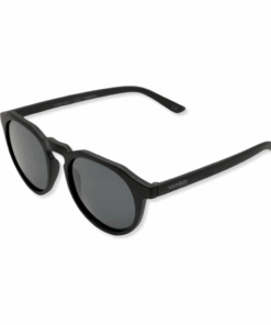 Wombat Berm Mirrored Polarised Sunglasses - Matt Black Frame - Matt Black Frame/Black Lens
