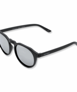 Wombat Berm Mirrored Polarised Sunglasses - Matt Black Frame - Matt Black Frame/Silver Lens