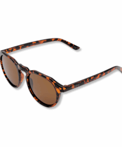 Wombat Berm Mirrored Polarised Sunglasses - Tortoise Shell - Glossy Tortoise Shell/Amber Brown Lens