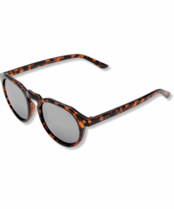 Wombat Berm Mirrored Polarised Sunglasses - Tortoise Shell - Glossy Tortoise Shell/Silver Lens