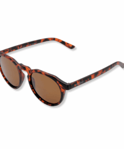 Wombat Berm Mirrored Polarised Sunglasses - Tortoise Shell - Matt Tortoise Shell/Amber Brown Lens