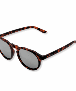 Wombat Berm Mirrored Polarised Sunglasses - Tortoise Shell - Matt Tortoise Shell/Silver Lens