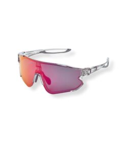 Wombat Glitch Mirrored Polarised Sunglasses WBS063R - Red