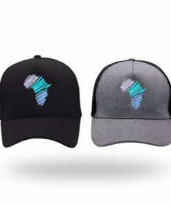 Wombat Jersey Trucker Cap Bundle - Black and
Charcoal