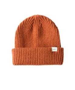 Wombat Premium Cuffed Cotton Beanie - Rust
