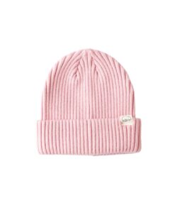 Wombat Premium Cuffed Cotton Beanie - Soft Pink