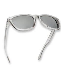 Wombat Stroke Mirrored Polarised Sunglasses - Silver - Glossy Grey Frame