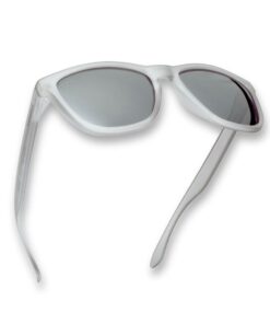 Wombat Stroke Mirrored Polarised Sunglasses - Silver - Matt Grey Frame