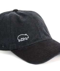 Wombat Washed Canvas Cap - Black