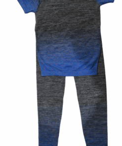 Women 2pc Stretch-Fit Yoga, Gym and Fitness Wear Set - Light Blue