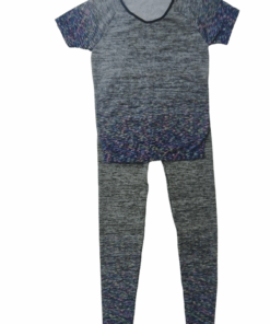 Women 2pc Stretch-Fit Yoga, Gym and Fitness Wear Set - Midnight Blue