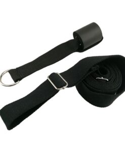 Women Adjustable Leg Stretcher Lengthen Ballet Stretch Band-Black