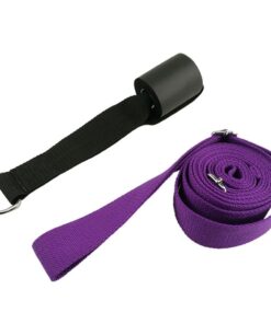 Women Adjustable Leg Stretcher Lengthen Ballet Stretch Band-Dark Purple