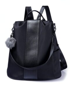 Women Backpack Anti-theft Lightweight Shoulder Bag -  Black