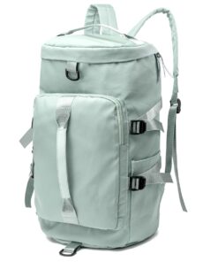 Women Backpack Travel Luggage Bag with Shoe Compartment-28L - Green