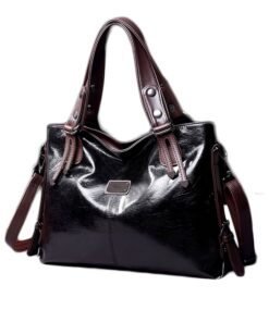 Women Crossbody/Shoulder Handbag - Black, Green