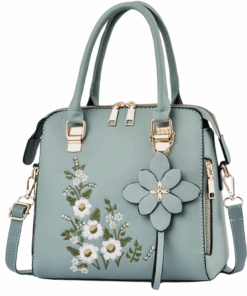 Women Floral Fashion Shoulder Bag - Green