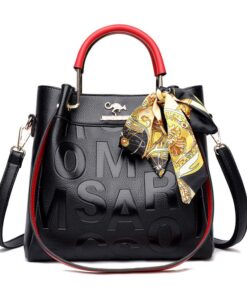 Women Leather Handbag Large Capacity Crossbody Shoulder Bag