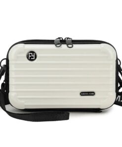 Women Mini Suitcase Cosmetic Bag - White