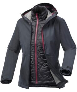 Women's 3-In-1 Waterproof Winter Hiking Jacket - Sh500 Mountain - 10 C - 2XL