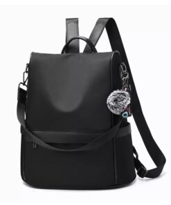 Women'S Backpack Anti-Theft Oxford Shoulder Bag Fashion Bags - Black