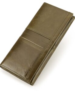 Women's Elegant design Genuine Leather Wallet - Green