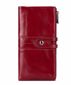 Women's Fashion Design Genuine Leather Wallet - Red