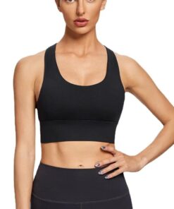 Women's Fitness Sports Bra - High Impact - Black - XL