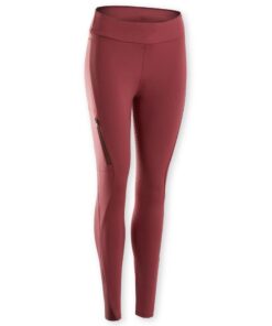Women's Full Grip Horse Riding Leggings 500 - Red - 2XL