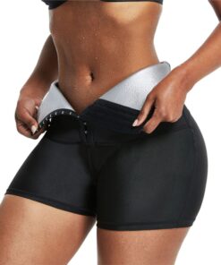 Women's Hot Thermo Sauna Sweat Shorts - L