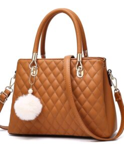 Womens Leather Handbags Purses Top-handle Totes Satchel Shoulder Bag -B4186 - Red